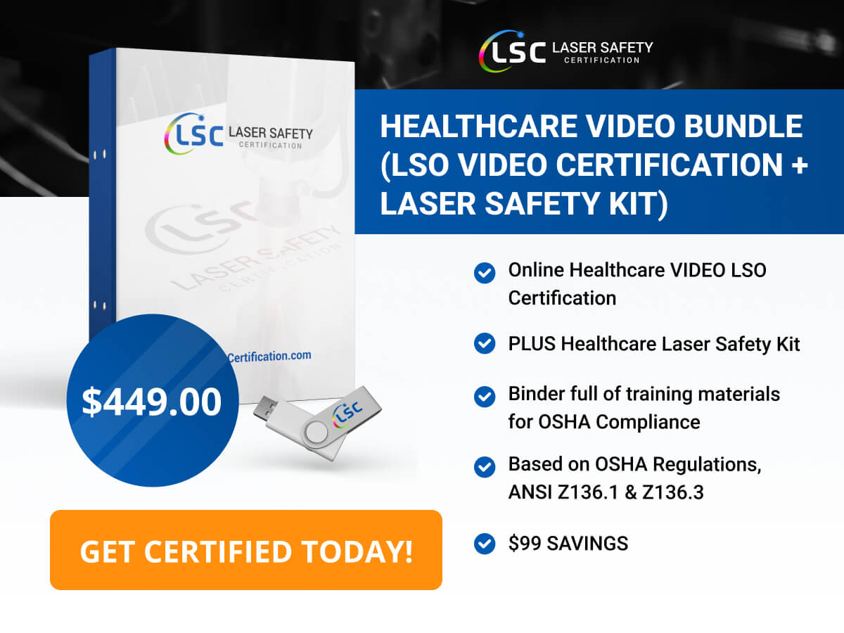 Healthcare video bundle lso video certification and laser safety kit.