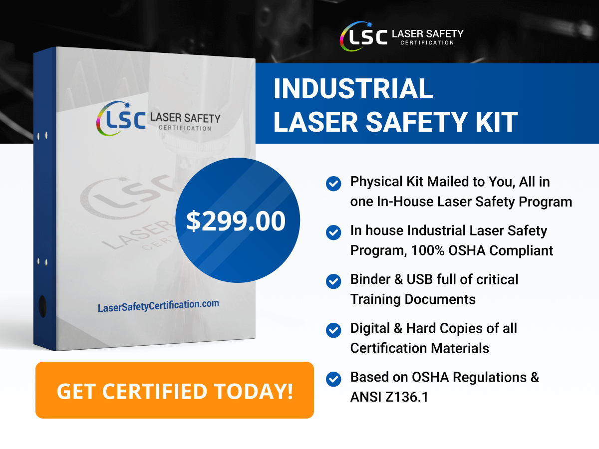 Industrial laser safety kit.