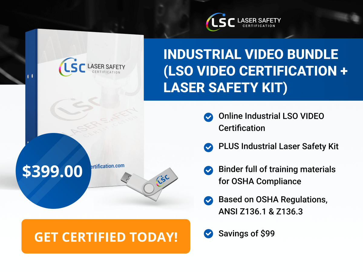 Industrial video bundle + laser safety kit.